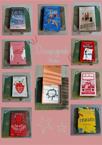 Pulseiras vivara original e livros desapegando