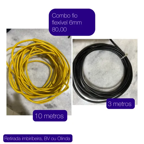 fio flexível 6mm