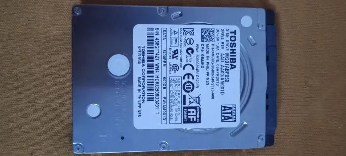 HD 500GB Toshiba 100%