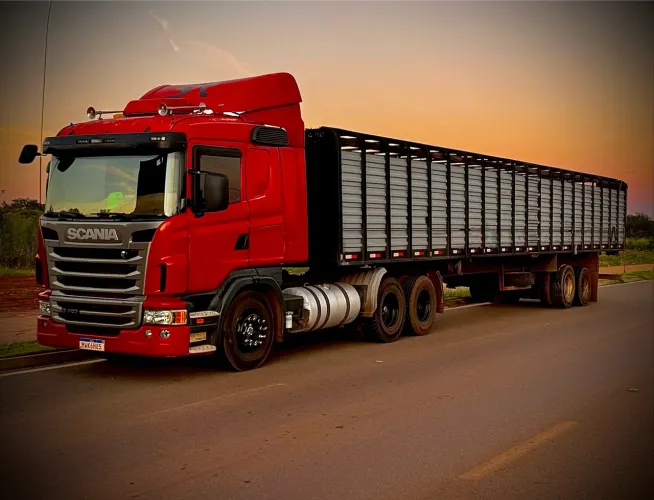 Scania G420 único dono na carreta Boiadeira (linguiça)