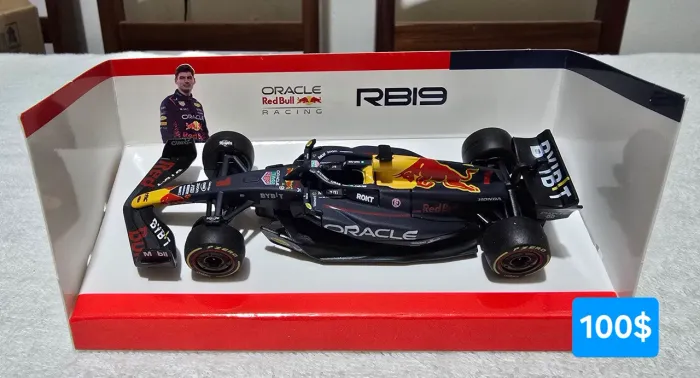 Carrinho miniatura da F1 Red Bull Max Verstappen