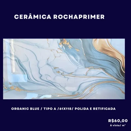 Cerâmica polida 1,16x61 tipo A 59,99