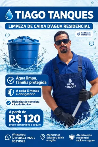 manutenção e limpeza de caixa dagua