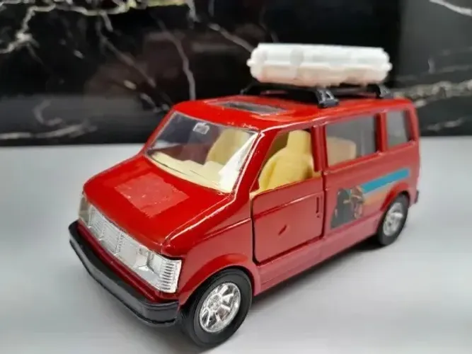 Miniatura Chevrolet Astro Van Sunnyside 1/40 Vermelho