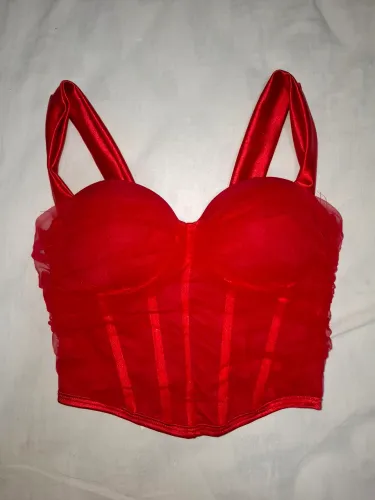 Corset vermelho tamanho único