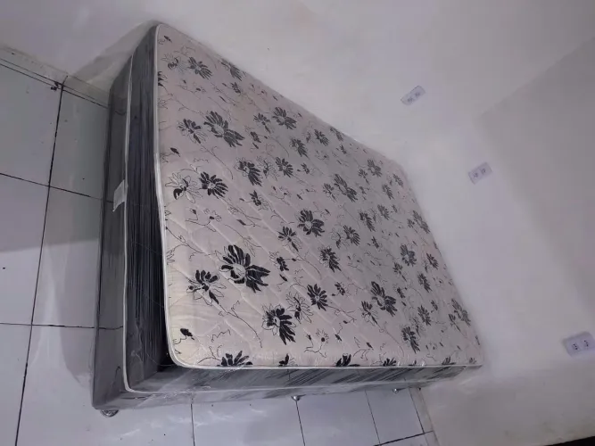 Cama Casal Box Espuma Higienizada
