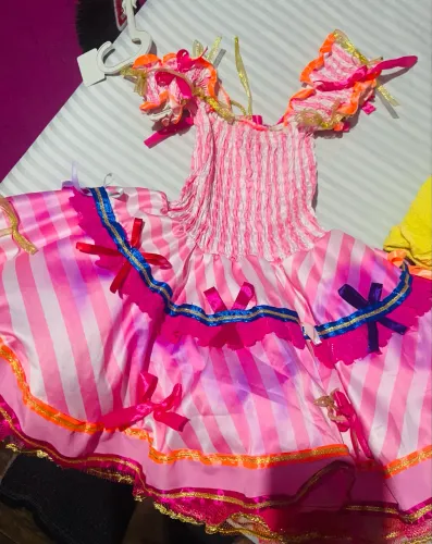 Vestido infantil Junino
