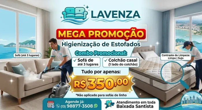 LIMPEZA PREMIUM SOFÁ E COLCHÃO 