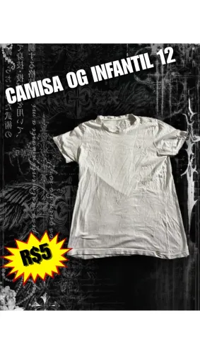Camisa branca Og infantil