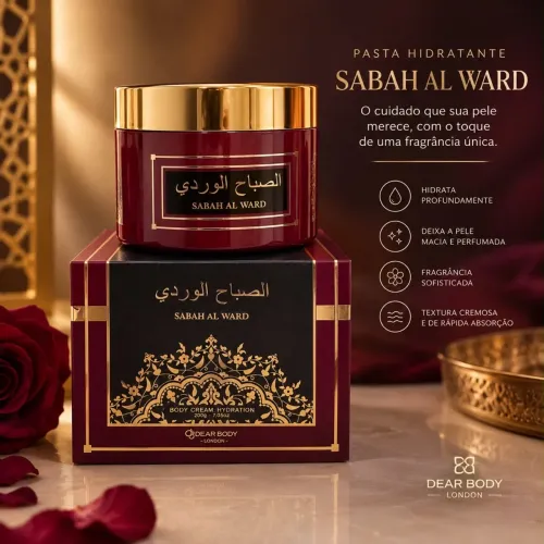 Pasta Hidratante Sabah Al Ward Dear Body London 200gr