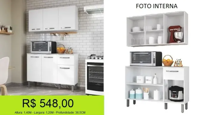 Conjunto para cozinha - Preço imperdível