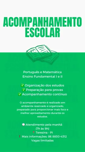 Acompanhamento Escolar | Ensino Fundamental I e II | Manhã