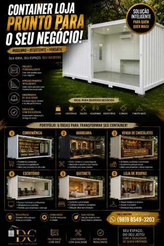 CONTAINER COMERCIAL | LOJA PRONTA PARA SEU NEGÓCIO