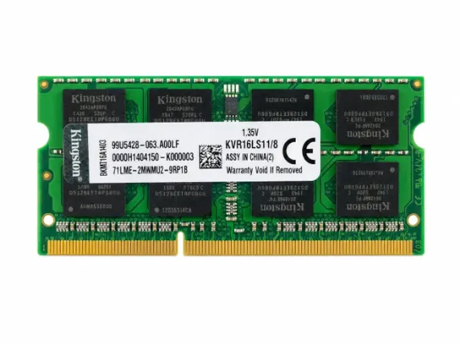 Memória RAM Kingston 8GB DDR3L 1600MHz Notebook KVR16LS11/8