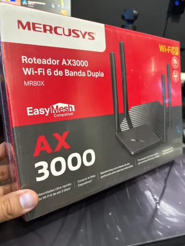 Mercusys MR80X AX3000 Wi-Fi 6 Gigabit Dual Band 3 Gbps EasyMesh
