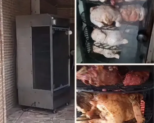 Forno de frango assado