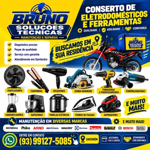 Manutenção e reparos de eletrodomésticos.