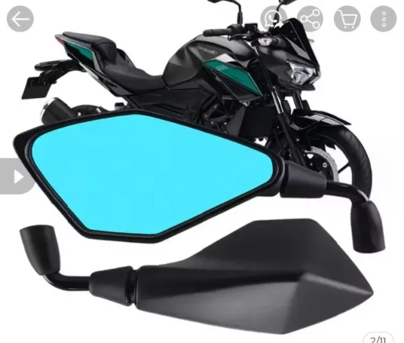 Retrovisor Z400 lente azul!
