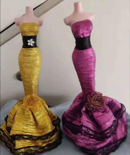 Estátuas decorativas de manequim tamanho médio costura moda