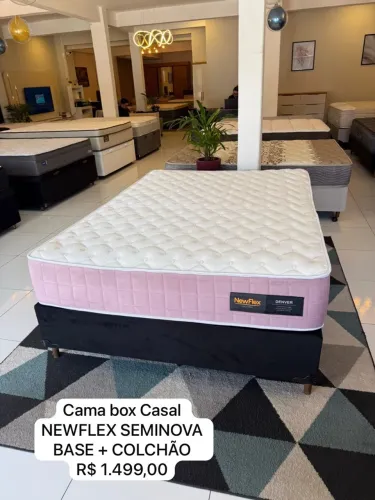 Cama Box Casal NEWFLEX SEMINOVA - ENTREGO