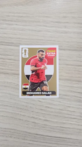 Figurinha Mohamed Salah Extra Sticker Dourada Copa 2026