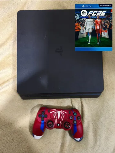 Playstation 4 slim 1 terá aceito vídeo game como do pagamento