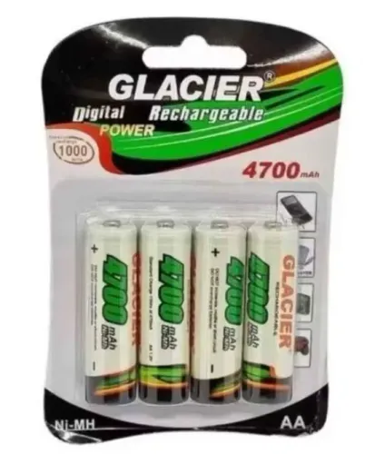 Kit com 4 Pilhas AA Recarregáveis