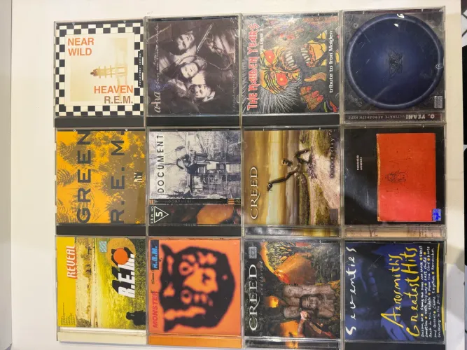 Lote 12 CDs - R.E.M., Aerosmith, Creed, Radiohead, Iron Maiden e Mais (Originais)