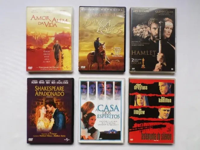 Lote c/ 6 DVDS de Filmes dos Anos 90 - Seminovos e Originais