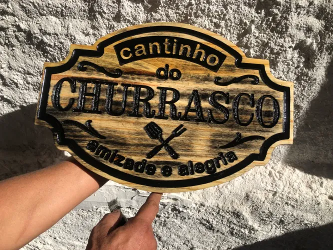 Quadro decorativo ?Cantinho do churrasco?