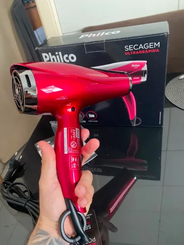 Secador de cabelo Philco Cherry, cor vermelho 2200W