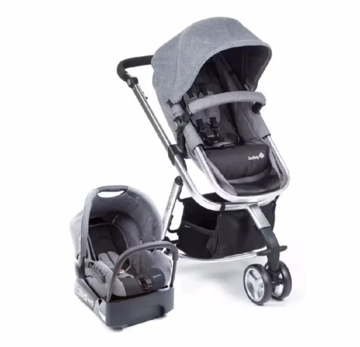 Carrinho de bebê + bebê conforto com suporte - Moby Safety First