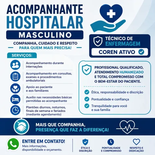 Acompanhante Hospitalar Masculino 