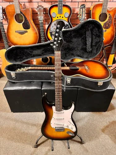 Guitarra Stratocaster Eagle SSS regulada ANALISO TROCAS