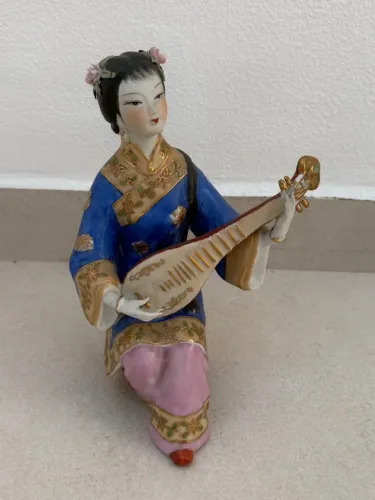 1 Escultura decorativa de relíquia de porcelana chinesa