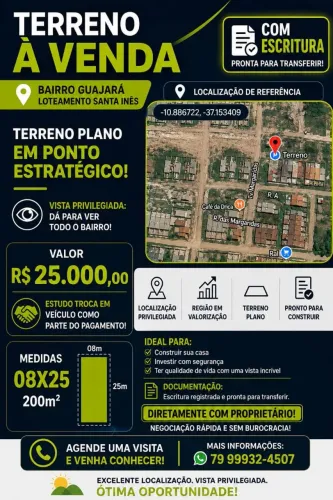 Terreno vendo aceito carro como parte de pagamento