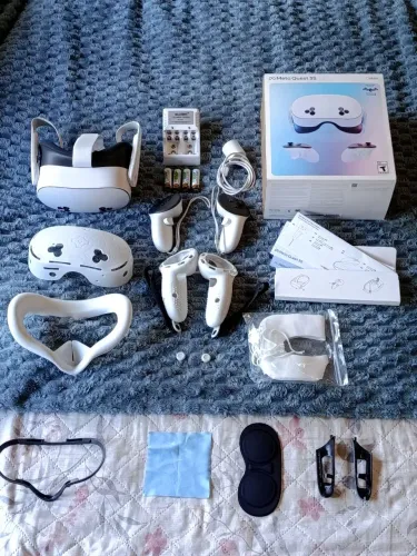 Meta Quest 3S 128GB com acessórios - Headset VR
