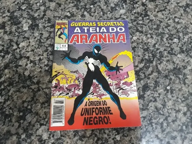 HQ Guerras Secretas A Teia Do Aranha #64 A Origem Do Uniforme Negro