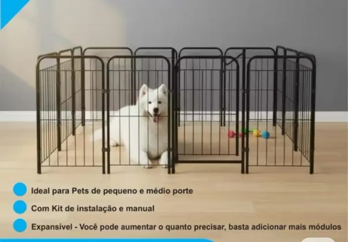 Cercado PET 70cm 10 Módulos NOVO