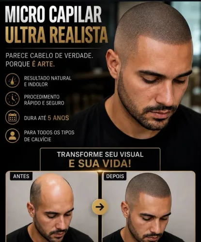Micropigmentaçáo capilar
