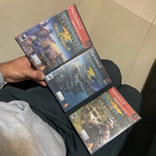 Jogos ps2 socom 1, 2 e 3 originais PlayStation play