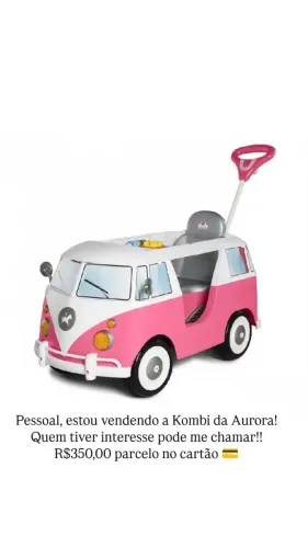 Carrinho infantil Kombi