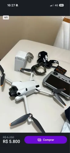 Dji mini 4 pro + controle com tela