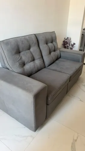 Vendo sofá retrátil 1.80 mts parcela cartão