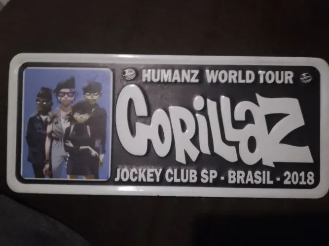 Vendo placa colecionável da banda Gorillaz.