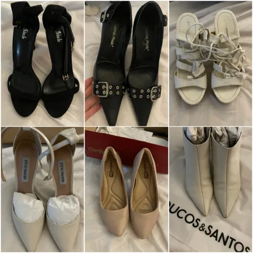 6 pares de sapatos n 35 - com pouco uso