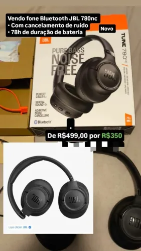 Vendo fone Bluetooth JBL780nc