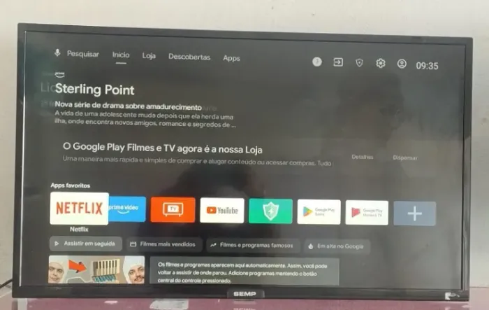 TV BOA BARATA E COM GARANTIA DE ATÉ 01 ANO- SMART TV 32 SEMP TCL ANDROIDE