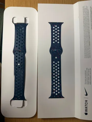 Pulseira esportiva Nike Blue Ribbon para Apple Watch - Caixa de 46 mm - M/G - ORIGINAL