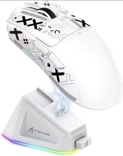 Mouse Gamer Attack Shark X11 Branco